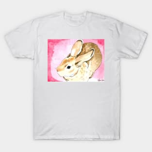 Daily Doodle 1 - Mini Rex Rabbit Watercolor T-Shirt